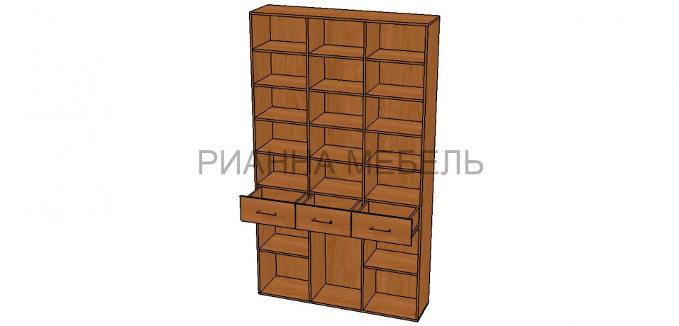 Шкаф 3 створчатый Либерти с ящиками